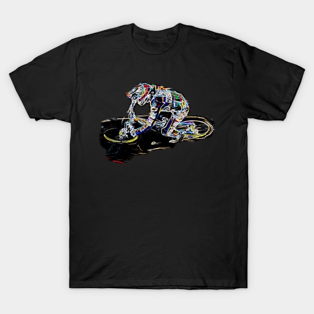 mtb downhill T-Shirt by rickylabellevie